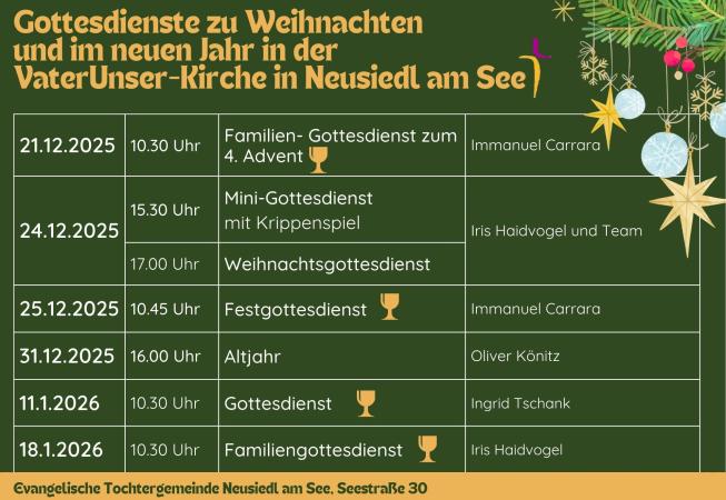 Weihnachten in Neusiedl am See